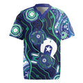 Personalised Torres Strait Islander Flag Day Rugby Jersey Aboriginal Sea Turtle And Dhari