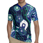 Personalised Torres Strait Islander Flag Day Rugby Jersey Aboriginal Sea Turtle And Dhari