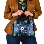 Personalised Torres Strait Islander Flag Day Shoulder Handbag Aboriginal Sea Turtle And Dhari