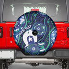 Personalised Torres Strait Islander Flag Day Spare Tire Cover Aboriginal Sea Turtle And Dhari