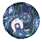 Personalised Torres Strait Islander Flag Day Spare Tire Cover Aboriginal Sea Turtle And Dhari