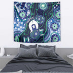 Personalised Torres Strait Islander Flag Day Tapestry Aboriginal Sea Turtle And Dhari