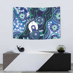 Personalised Torres Strait Islander Flag Day Tapestry Aboriginal Sea Turtle And Dhari