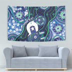 Personalised Torres Strait Islander Flag Day Tapestry Aboriginal Sea Turtle And Dhari