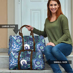 Personalised Torres Strait Islander Flag Day Travel Bag Aboriginal Sea Turtle And Dhari