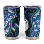 Personalised Torres Strait Islander Flag Day Tumbler Cup Aboriginal Sea Turtle And Dhari