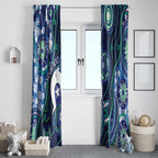 Personalised Torres Strait Islander Flag Day Window Curtain Aboriginal Sea Turtle And Dhari