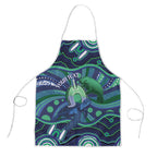 Personalised Torres Strait Islander Flag Day Apron Dhari Australia Dugong Turtle Aboriginal Art
