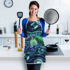 Personalised Torres Strait Islander Flag Day Apron Dhari Australia Dugong Turtle Aboriginal Art
