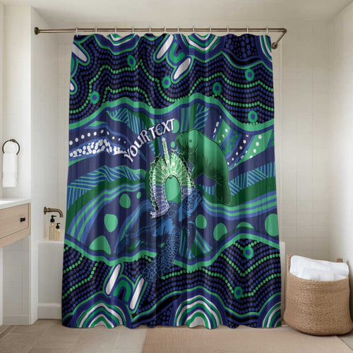 Personalised Torres Strait Islander Flag Day Bathroom Set Dhari Australia Dugong Turtle Aboriginal Art
