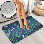 Personalised Torres Strait Islander Flag Day Bathroom Set Dhari Australia Dugong Turtle Aboriginal Art