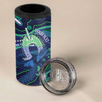 Personalised Torres Strait Islander Flag Day 4 in 1 Can Cooler Tumbler Dhari Australia Dugong Turtle Aboriginal Art