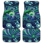 Personalised Torres Strait Islander Flag Day Car Mats Dhari Australia Dugong Turtle Aboriginal Art