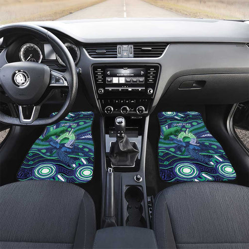 Personalised Torres Strait Islander Flag Day Car Mats Dhari Australia Dugong Turtle Aboriginal Art