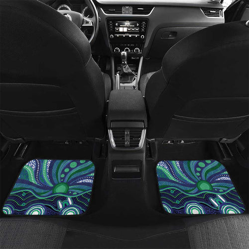 Personalised Torres Strait Islander Flag Day Car Mats Dhari Australia Dugong Turtle Aboriginal Art