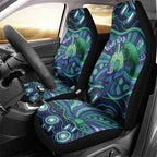 Personalised Torres Strait Islander Flag Day Car Seat Cover Dhari Australia Dugong Turtle Aboriginal Art