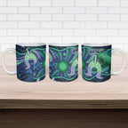 Personalised Torres Strait Islander Flag Day Ceramic Mug Dhari Australia Dugong Turtle Aboriginal Art