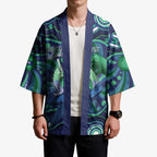 Personalised Torres Strait Islander Flag Day Kimono Dhari Australia Dugong Turtle Aboriginal Art