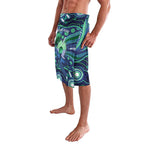 Personalised Torres Strait Islander Flag Day Lavalava Dhari Australia Dugong Turtle Aboriginal Art