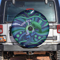 Personalised Torres Strait Islander Flag Day Spare Tire Cover Dhari Australia Dugong Turtle Aboriginal Art