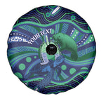 Personalised Torres Strait Islander Flag Day Spare Tire Cover Dhari Australia Dugong Turtle Aboriginal Art