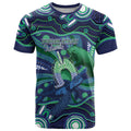 Personalised Torres Strait Islander Flag Day T Shirt Dhari Australia Dugong Turtle Aboriginal Art