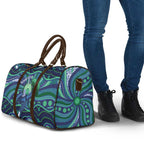 Personalised Torres Strait Islander Flag Day Travel Bag Dhari Australia Dugong Turtle Aboriginal Art