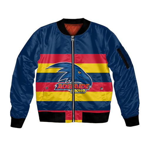 personalised-adelaide-football-2023-sleeve-zip-bomber-jacket-go-crows-sporty-style