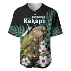 Personalised New Zealand Kakapo Baseball Jersey Aotearoa Fern With Manuka