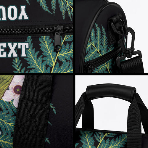 Personalised New Zealand Kakapo Duffle Bag Aotearoa Fern With Manuka