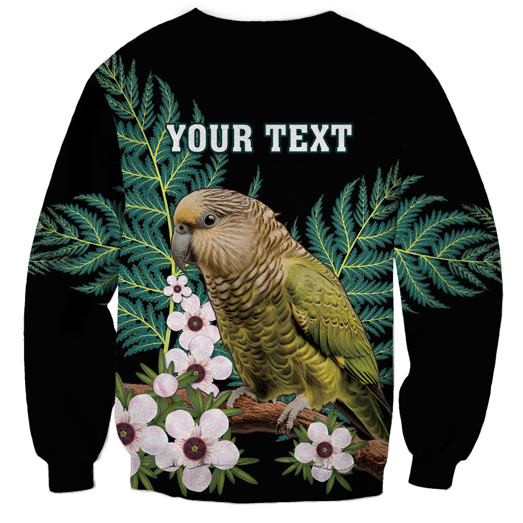 Personalised New Zealand Kakapo Sweatshirt Aotearoa Fern With Manuka