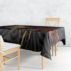 Personalised New Zealand Kea Tablecloth Nestor Notabilis With Harakeke Maori Pattern