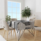 Custom Fiji And New Zealand Rugby Tablecloth Aotearoa Silver Fern Mix Fijian Tapa Pattern