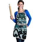 Kia Ora New Zealand Apron Aotearoa Proud Maori Paua Shell Silver Fern - Aussie Hoodie