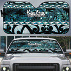 Kia Ora New Zealand Auto Sun Shade Aotearoa Proud Maori Paua Shell Silver Fern - Aussie Hoodie