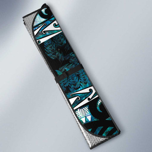 Kia Ora New Zealand Auto Sun Shade Aotearoa Proud Maori Paua Shell Silver Fern - Aussie Hoodie