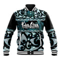 Kia Ora New Zealand Baseball Jacket Aotearoa Proud Maori Paua Shell Silver Fern - Aussie Hoodie
