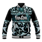 Kia Ora New Zealand Baseball Jacket Aotearoa Proud Maori Paua Shell Silver Fern - Aussie Hoodie