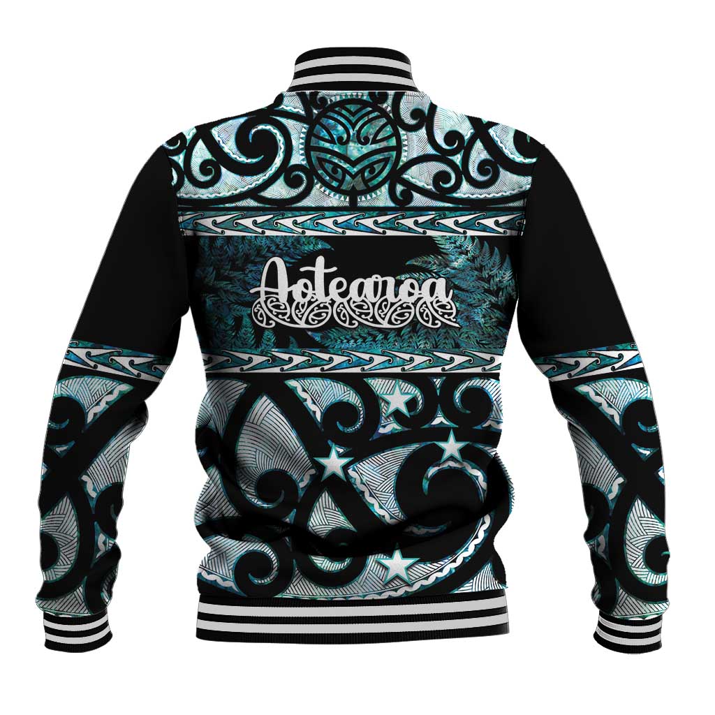 Kia Ora New Zealand Baseball Jacket Aotearoa Proud Maori Paua Shell Silver Fern - Aussie Hoodie