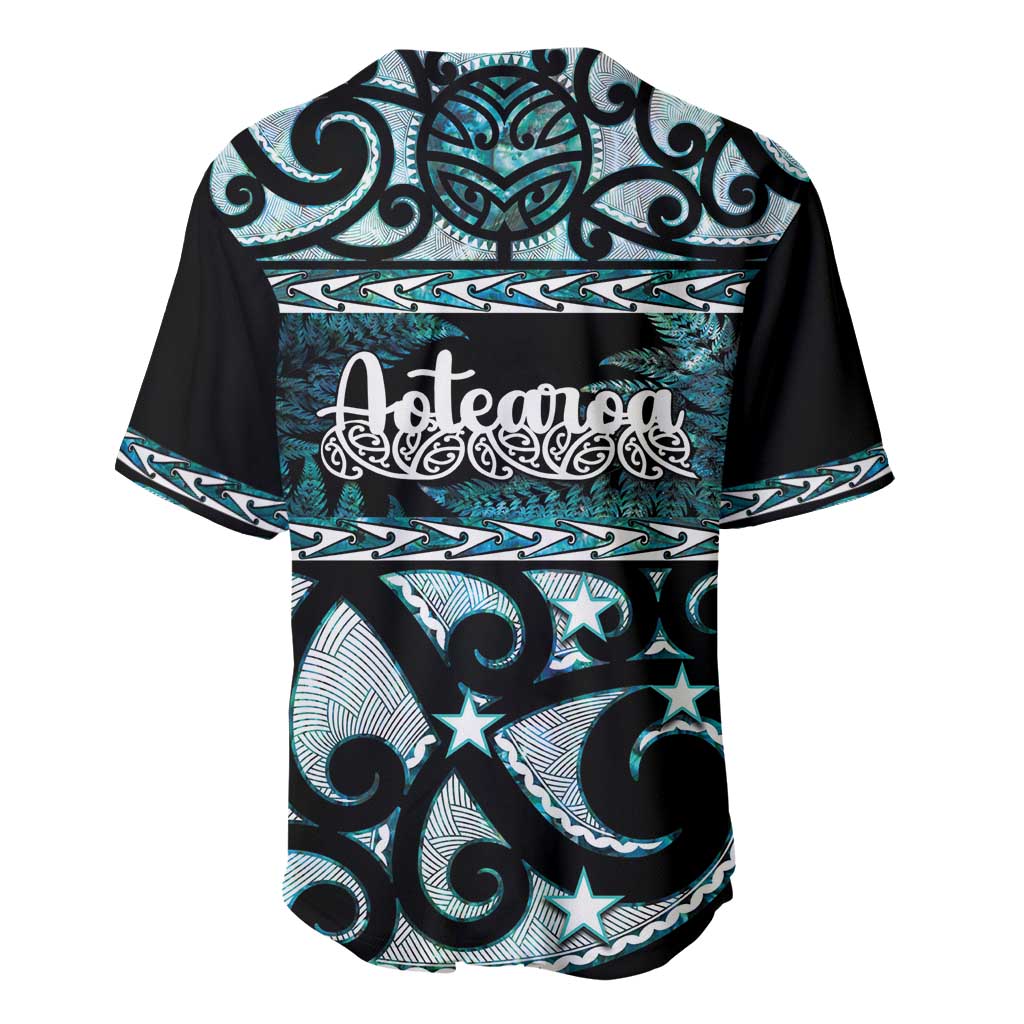 Kia Ora New Zealand Baseball Jersey Aotearoa Proud Maori Paua Shell Silver Fern - Aussie Hoodie