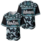 Kia Ora New Zealand Baseball Jersey Aotearoa Proud Maori Paua Shell Silver Fern - Aussie Hoodie