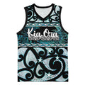 Kia Ora New Zealand Basketball Jersey Aotearoa Proud Maori Paua Shell Silver Fern - Aussie Hoodie