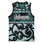 Kia Ora New Zealand Basketball Jersey Aotearoa Proud Maori Paua Shell Silver Fern - Aussie Hoodie
