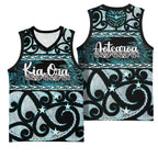Kia Ora New Zealand Basketball Jersey Aotearoa Proud Maori Paua Shell Silver Fern - Aussie Hoodie