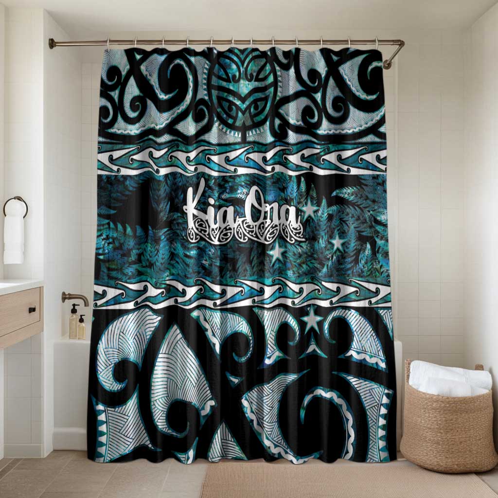 Kia Ora New Zealand Bathroom Set Aotearoa Proud Maori Paua Shell Silver Fern - Aussie Hoodie