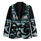 Kia Ora New Zealand Blazer Aotearoa Proud Maori Paua Shell Silver Fern - Aussie Hoodie