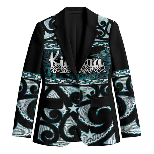 Kia Ora New Zealand Blazer Aotearoa Proud Maori Paua Shell Silver Fern - Aussie Hoodie