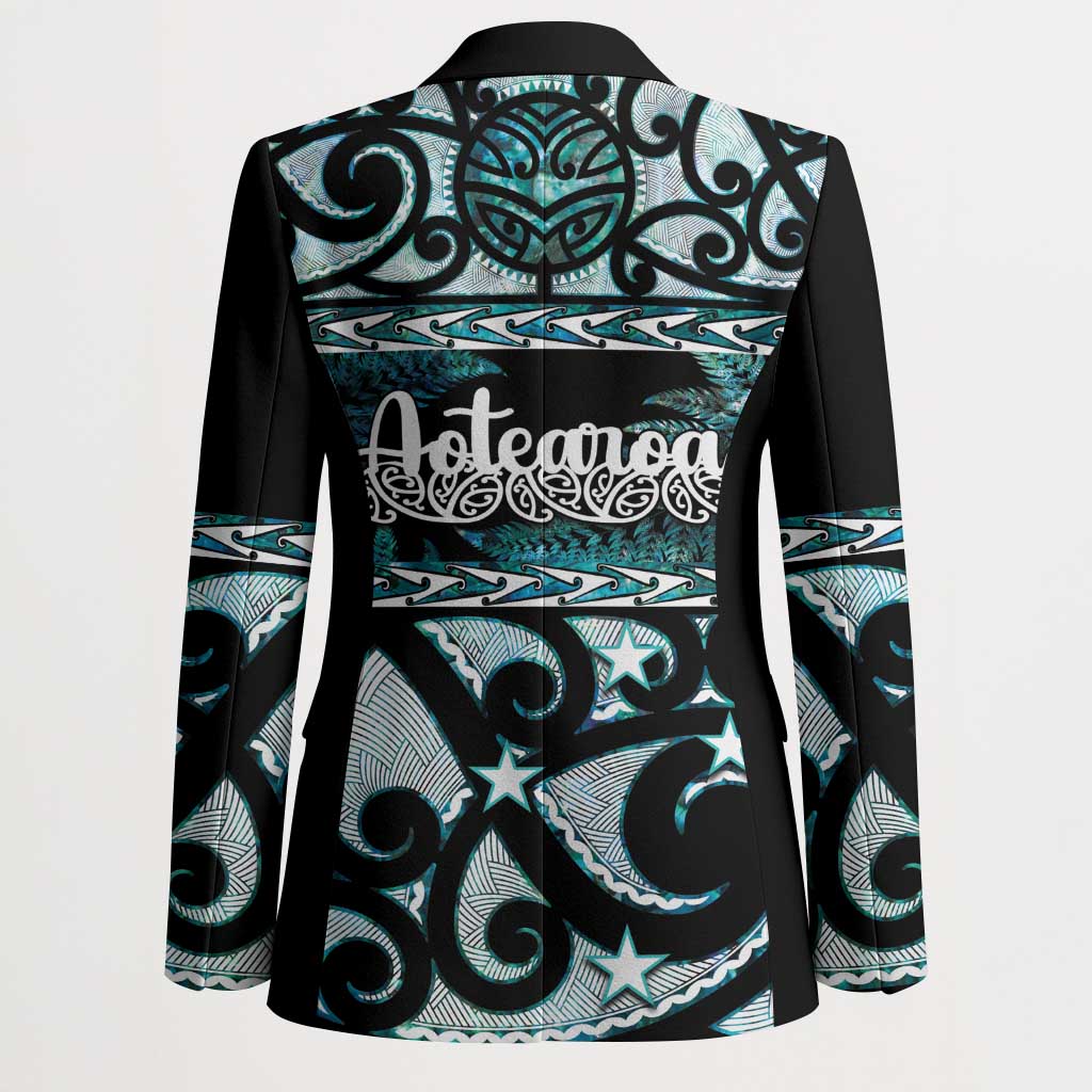 Kia Ora New Zealand Blazer Aotearoa Proud Maori Paua Shell Silver Fern - Aussie Hoodie