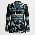 Kia Ora New Zealand Blazer Aotearoa Proud Maori Paua Shell Silver Fern - Aussie Hoodie