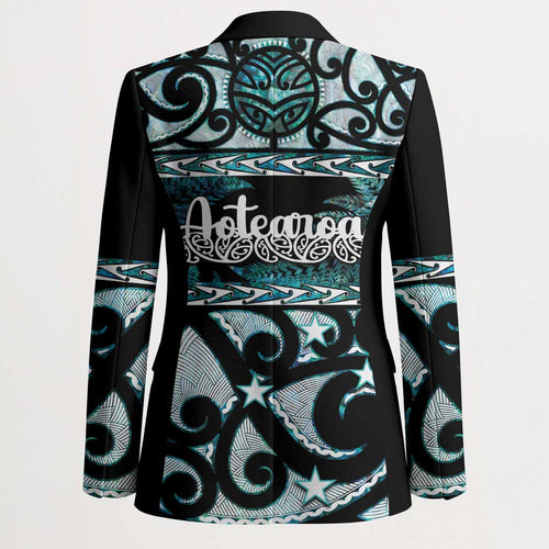 Kia Ora New Zealand Blazer Aotearoa Proud Maori Paua Shell Silver Fern - Aussie Hoodie